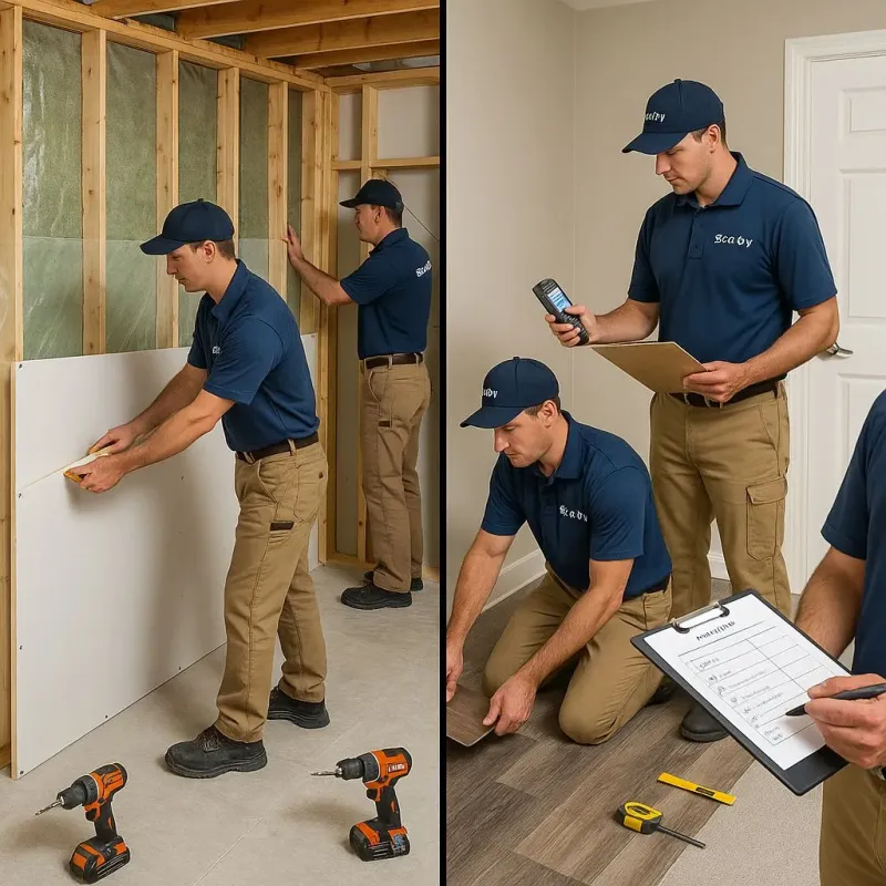 Repairs and Reconstruction process in West Brookfield, MA