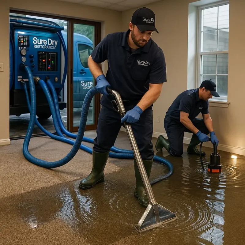 Water Extraction and Removal process in West Brookfield, MA